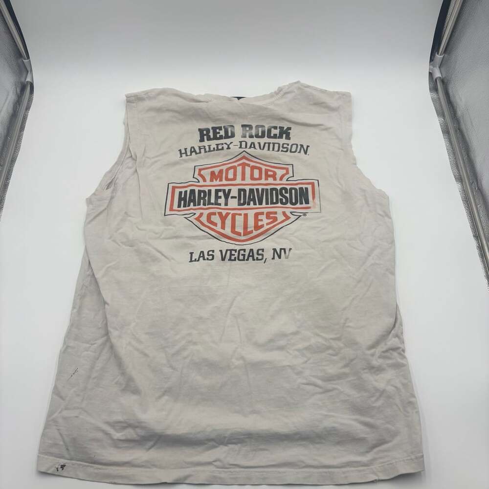 Harley-Davidson Red Rock Las Vegas NV Sleeveless Tank Top Size XL Gray